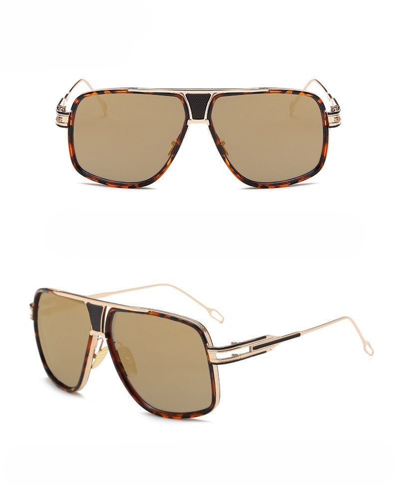 Sunglasses Men Brand Designer Sun Glasses Driving Oculos Men DealSniper.net Gold