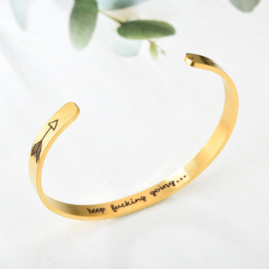 Gold Color Charms Bracelet Femme Stainless Steel Jewelry Gifts