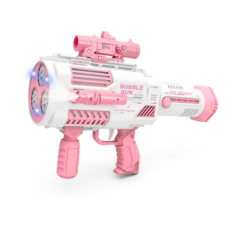 Bubbles Gun Kids Toy Rocket Soap Bubble Machine Guns Kids dealsniper-net Pink USB