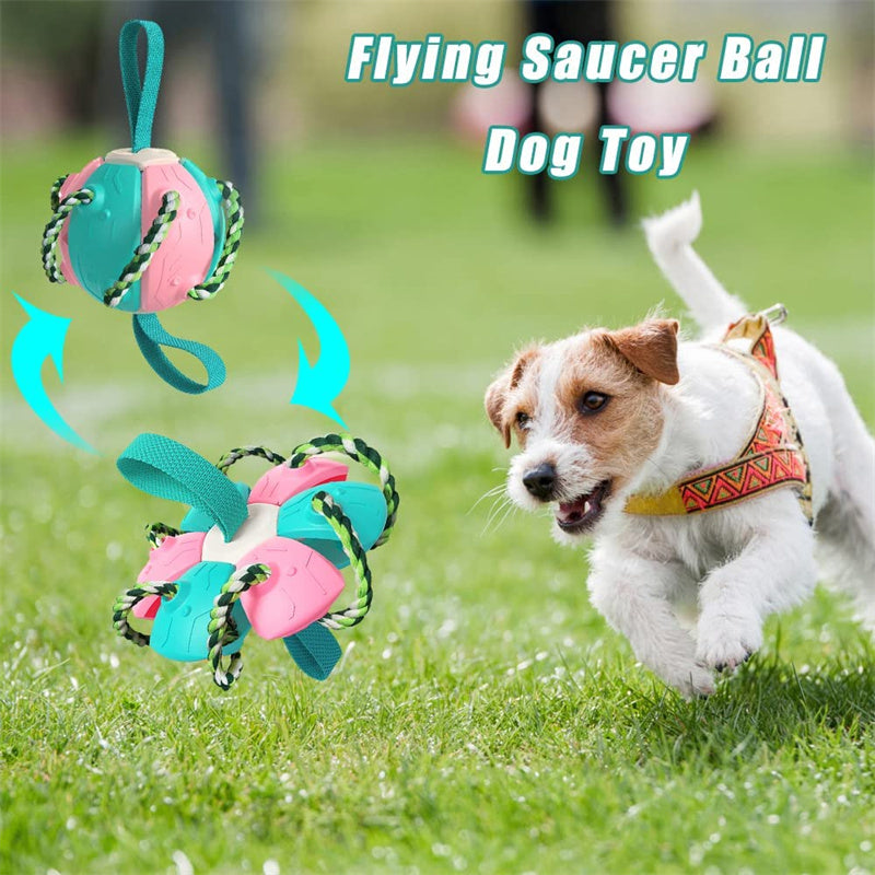 Interactive Dog Football Soccer Ball With Tabs Inflated Training Toy Outdoor Border Collie Balls Pet Products Pets dealsniper-net