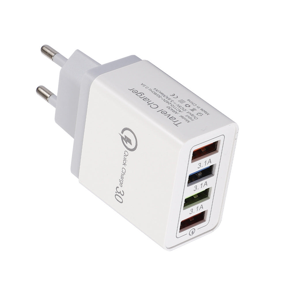 USB Charger Quick Charge 3.0 4 Phone Adapter Electronics DealSniper.net EU Grey Q1pc