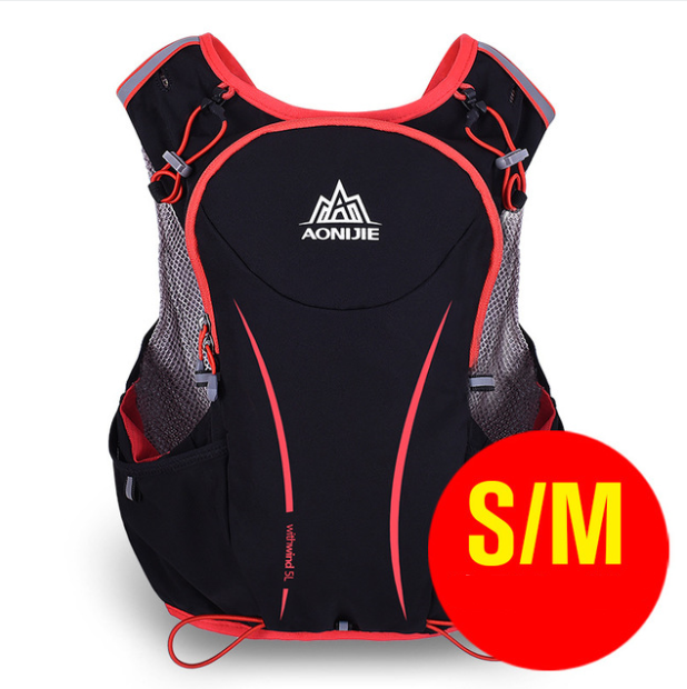 Running Water Bag Backpack Sports Vest Men dealsniper-net Black S M