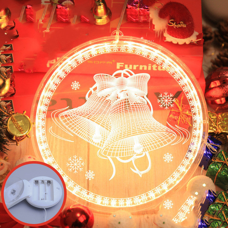 Led String Lamp Single 3d Hanging Lamp Christmas Home Decor Holidays DealSniper.net