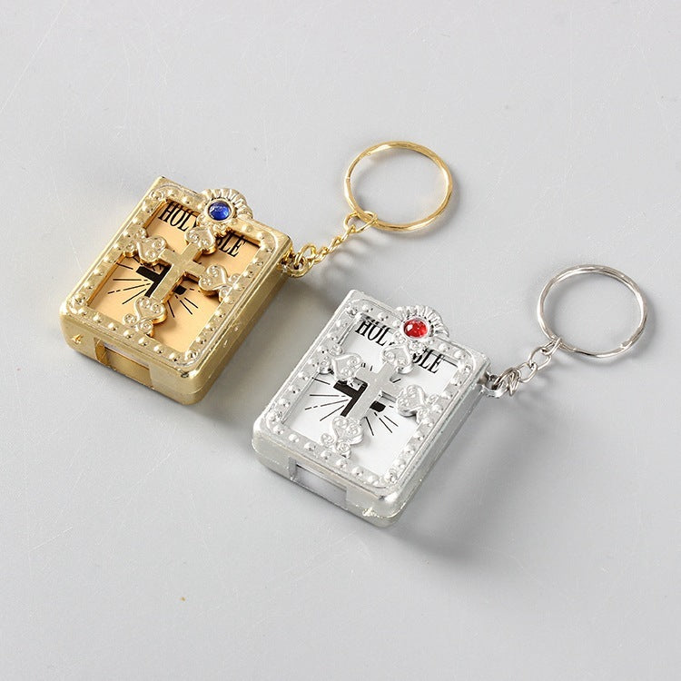 Mini HOLY Bible Keychain Religious Christian Jesus Keyring