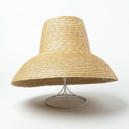 Vintage High Top Big Brim Straw Hat Women dealsniper-net