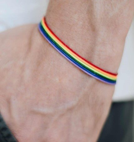 Pride bracelet Rainbow rope braided bracelet Jewelry dealsniper-net