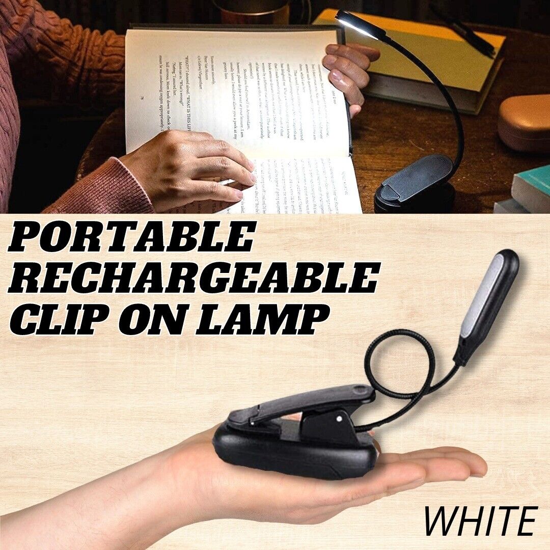 Flexible Clip On LED Light Lamp For Book Reading Tablet Laptop PC EReader House dealsniper-net