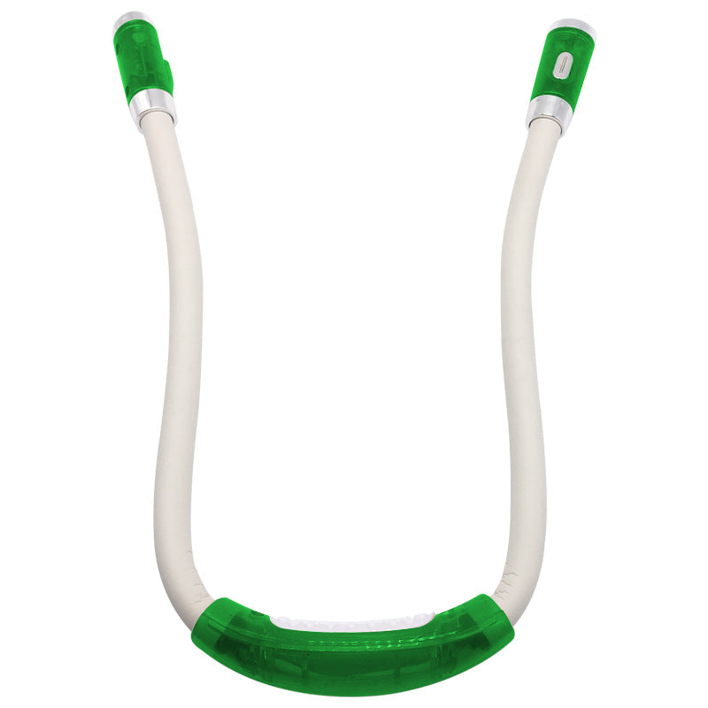 Flexible Neck Hug Book Light With LED Reading Lamp Gadgets dealsniper-net Green white tube