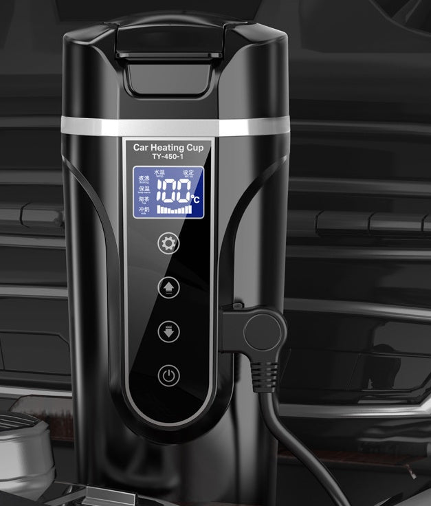 Intelligent Digital Display Car Electric Hot Water Cup