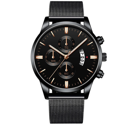 Mens Business Luxury Watches For Men Mesh Band Quartz Watch Jewelry Gym From House Black Rose Gold