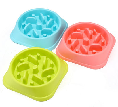 Anti-choke Bowl Plastic Dog Bowl Healthy Feeder Pets dealsniper-net