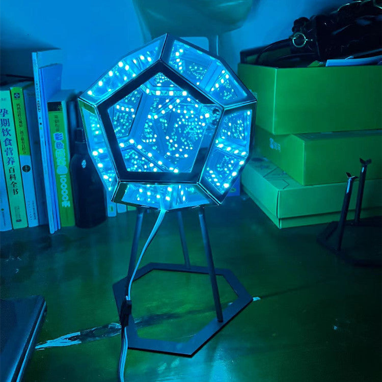 Creative Cool Unlimited Dodecahedron Small Night Lamp Color Home Decor Gym From House