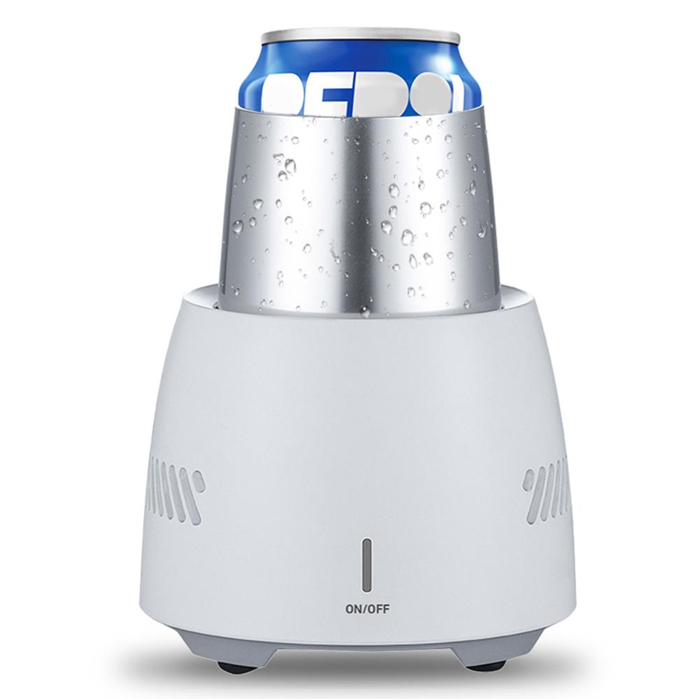 Portable Fast Cooling Cup Electronic Refrigeration Cooler Kitchen Gym From House White