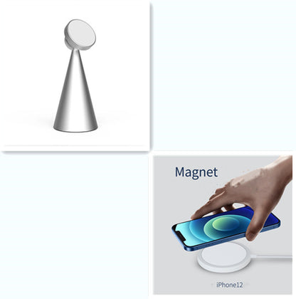 Compatible with Apple, Magnetic Desktop Phone Stand Kitchen dealsniper-net Silver set