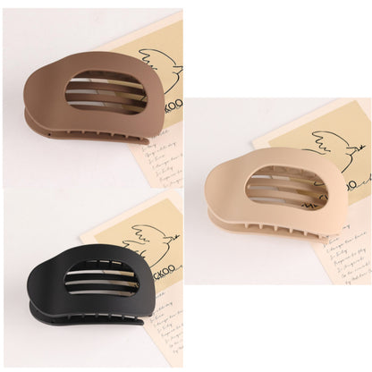 Flat Oval Barrettes Back Head Hair Claw Women DealSniper.net Set Pc