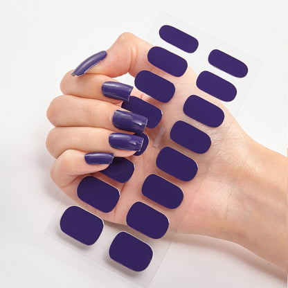 Nailart Sticker Pure Solid Color Self Adhesive Nail Sticker Nail Sticker set Beauty dealsniper-net 15style