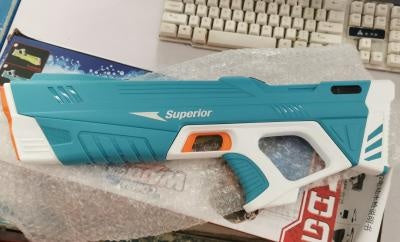 Summer Full Automatic Electric Water Gun Toy Kids dealsniper-net Blue USB