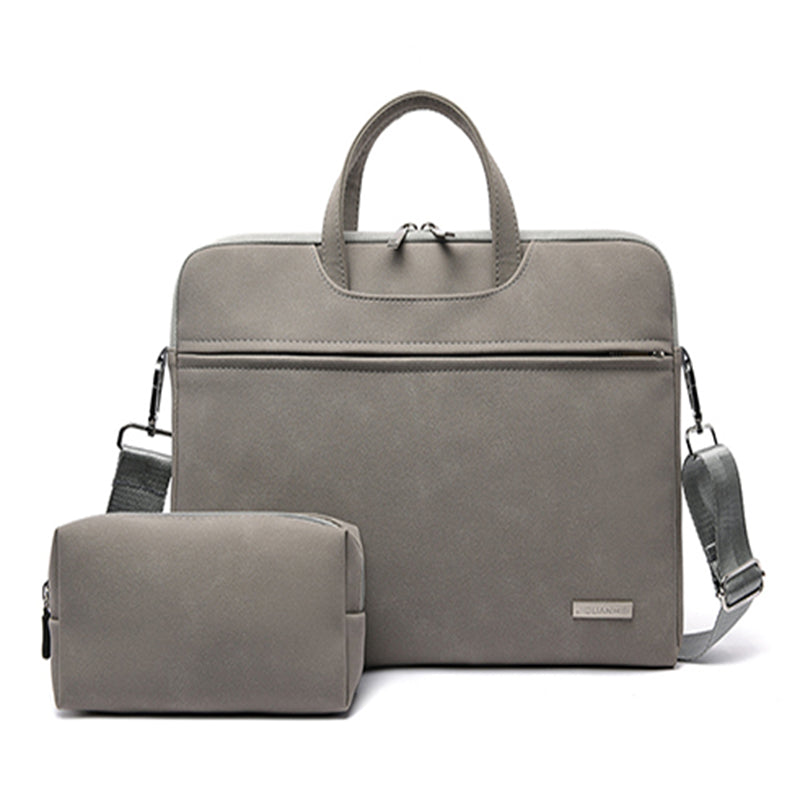 PU Leather Women Laptop Bag Notebook Carrying Case Electronics dealsniper-net Dark Grey 13.3inch