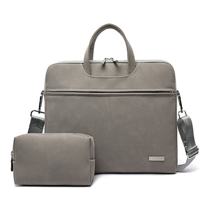 PU Leather Women Laptop Bag Notebook Carrying Case Electronics dealsniper-net Dark Grey 13.3inch