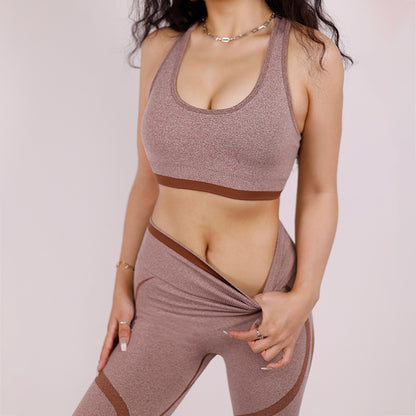 Women's Sports Bra Summer Sports Shockproof Underwear Women dealsniper-net L Reddish Brown