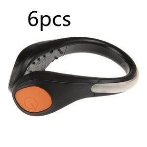 Flashing shoe clips outdoor warning lights Outdoor dealsniper-net Orange6pcs