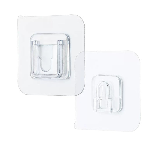 Clear Double Sided Adhesive Wall Hooks Waterproof