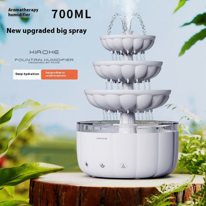 Fountain Water Drop Humidifier Home Office Aroma Diffuser House Gym From House