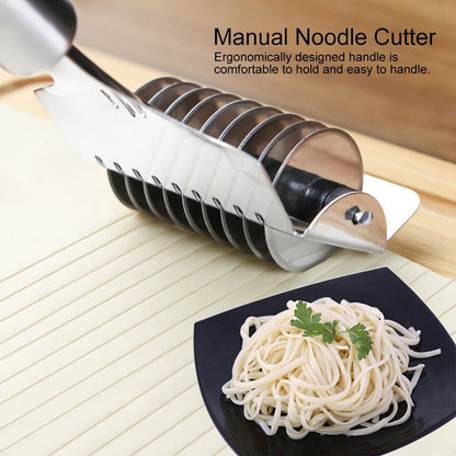 Stainless Steel Noodle Lattice Roller Dough Cutter