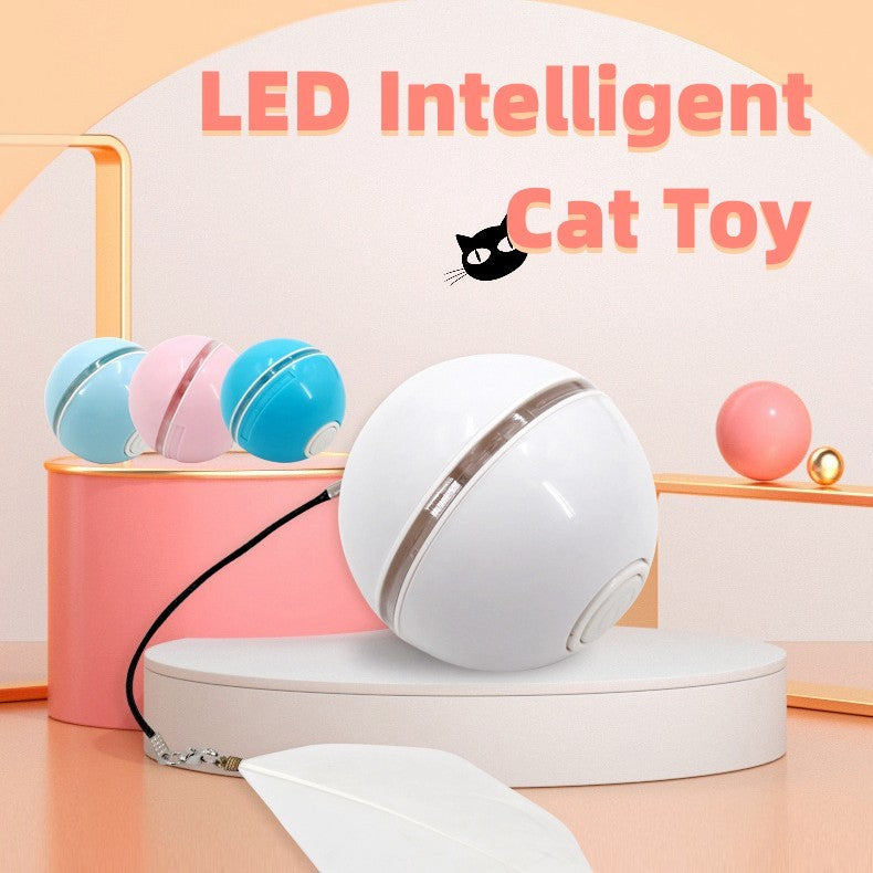 New Automatic LED Intelligent Cat Ball Funny Personality Toy Pets dealsniper-net