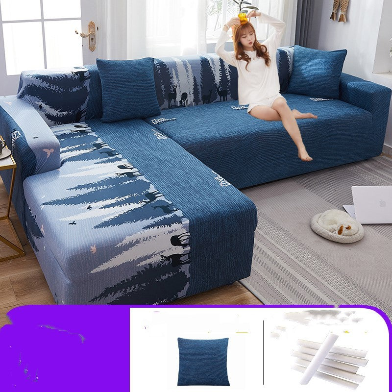 Elastic all-inclusive universal sofa cover House dealsniper-net 13 color L