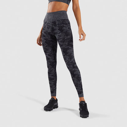 Camouflage yoga pants Women dealsniper-net Camouflage black L