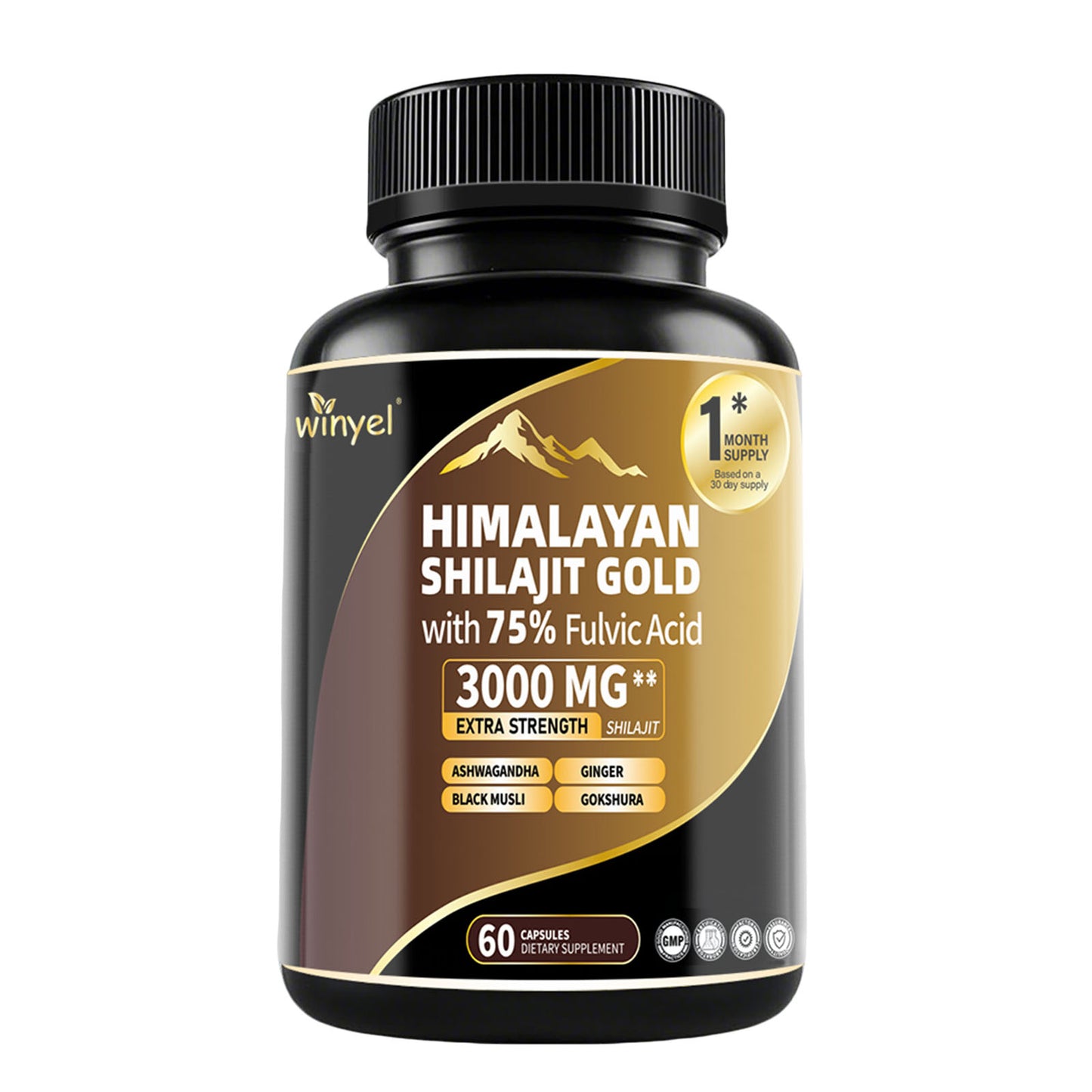 Shilajit Capsules, Ashwagandha Gokshura, 85 Trace Minerals Beauty Gym From House 1 PCS