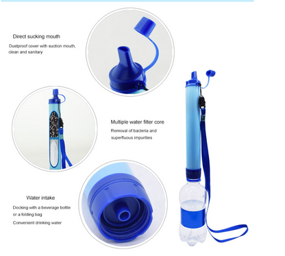 Water Filters Straw Hiking Camping Outdoor Travel Travel dealsniper-net