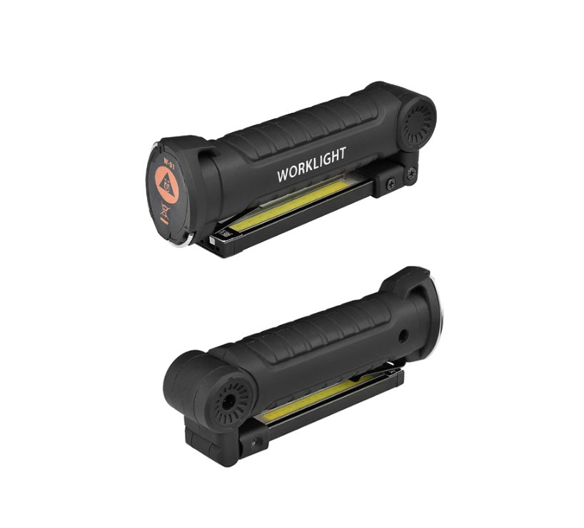 COB LED Tactical Flashlight USB Rechargeable Torch Work Light Outdoor DealSniper.net