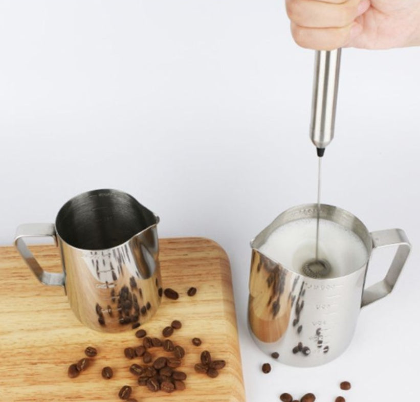 Milk Frother Stainless Steel Electric Milk Frother with Brac Kitchen dealsniper-net