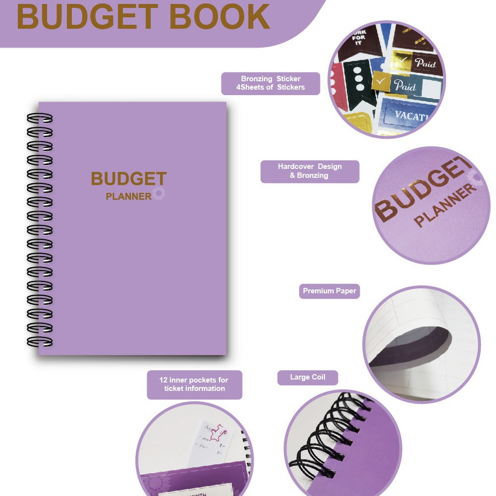 Coil Notebook Stickers Monthly Financial Planning Kids dealsniper-net