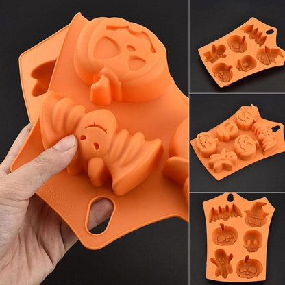 Halloween Pumpkin Cakes Silicone Mold Bald Cake Cake Holidays dealsniper-net