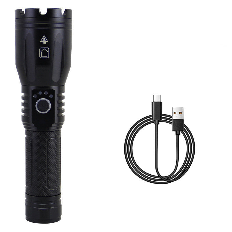 Multifunctional Aluminum Alloy Rechargeable Telescopic Outdoor DealSniper.net White Laser Without Battery USB