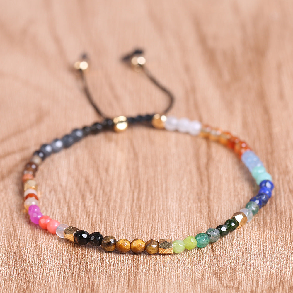 12 Constellations Seven Chakras Colored Stones Bracelet Jewelry dealsniper-net Style1431 10PCS