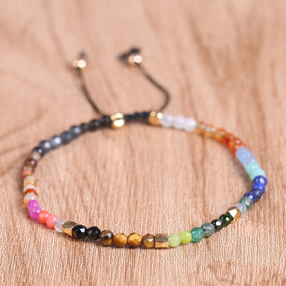 12 Constellations Seven Chakras Colored Stones Bracelet Jewelry dealsniper-net Style1431 10PCS