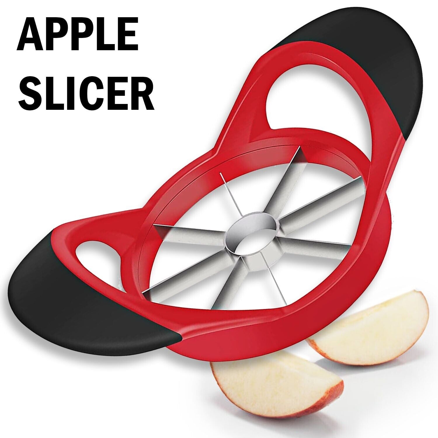 Apple Corer And Slicer - Stainless Steel Apple Corer Kitchen Tool Kitchen dealsniper-net Red