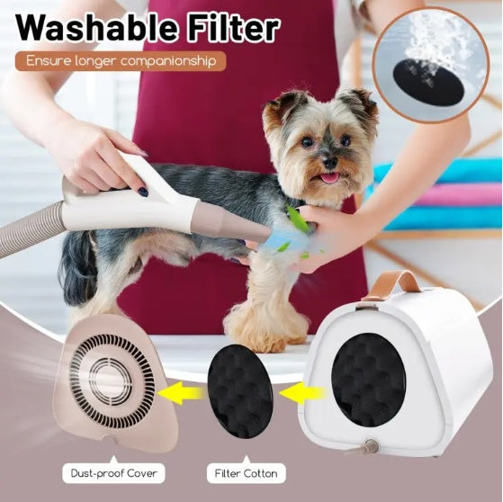 Dog Cat Hair Blower With Negative Ion Temperature Pets DealSniper.net