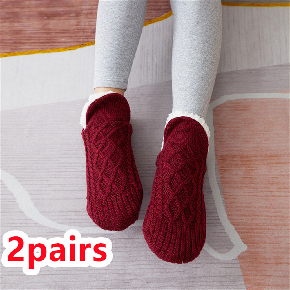 Winter Woolen Socks Women Thicken Warm Home Bedroom Socks Women dealsniper-net