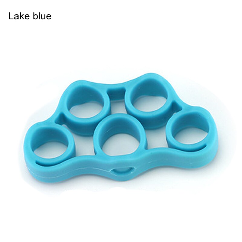 Silicone tubing fingers Finger trainer Pull ring finger mouse Sports DealSniper.net Blue