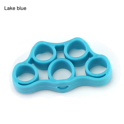 Silicone tubing fingers Finger trainer Pull ring finger mouse Sports DealSniper.net Blue