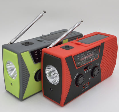 5 in 1 Outdoor Portable Solar Crank AM FM Radio Electronic dealsniper-net