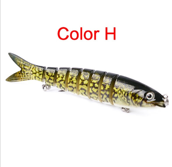 Pike Fishing Lures Artificial Multi Jointed Sections Hard Bait