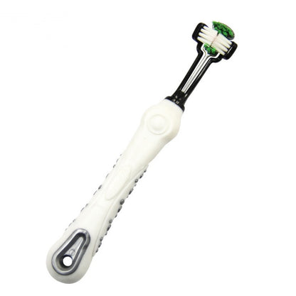 Three Sided Pet Toothbrush Dog Brush Bad Breath Tartar Teeth Care Pets Gym From House White