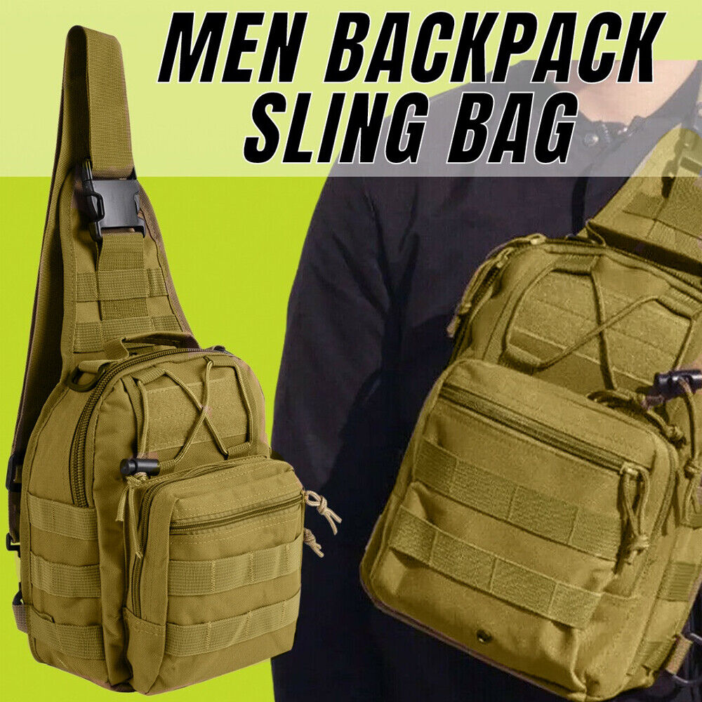Tactical Chest Bag Backpack Military Sling Shoulder Fanny Pack Cross Body Pouch Men DealSniper.net