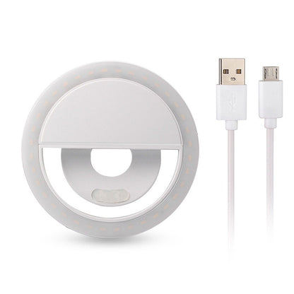 Mobile phone fill light USB charging model Gadgets dealsniper-net White